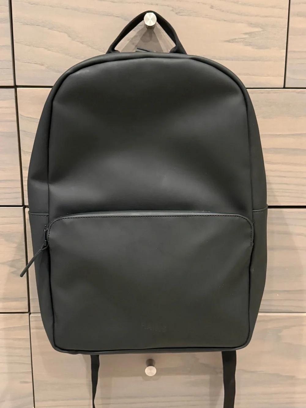 RAINS Black Waterproof Field Bag Backpack